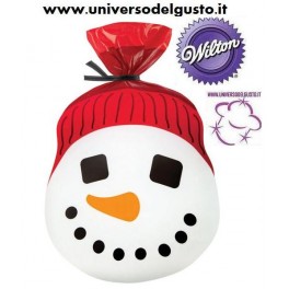 CONFEZIONE 15 SACCHETTI PUPAZZO DI NEVE WILTON NATALE