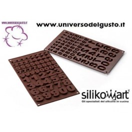 STAMPO IN SILICONE 123 - NUMERI della linea Easy Choc di SILIKOMART