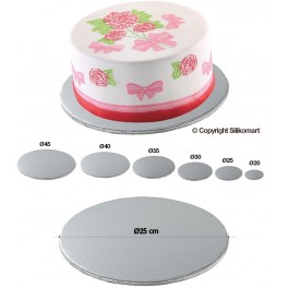 CAKE BORDER SOTTOTORTA "SILIKOMART" TONDO CM.25